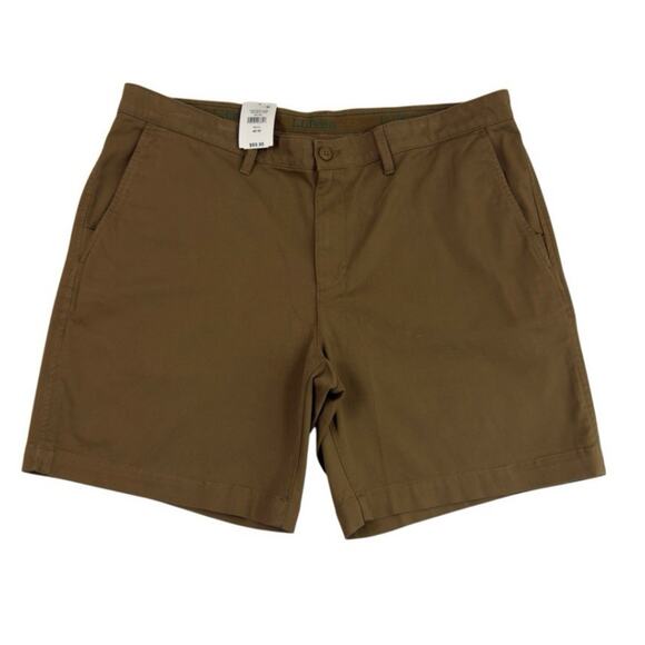 L.L. Bean Comfort Stretch Chino Shorts Men’s 40W Walnut Brown 8” Standard Fit - Picture 1 of 12